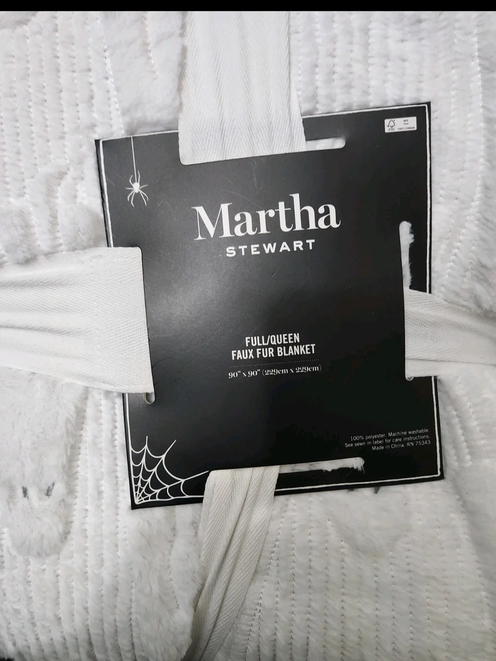 Martha Stewart Halloween Plush Blanket Soft Luxury Throw Blanket Full/Queen